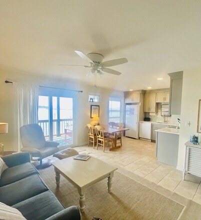 Waterfront Unit on Assateague Channel View with Floating Dock