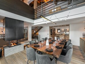 Dining - Ski-in Ski-out Chalet with Nordic Bath, 12/14 guests, chef included (Saint-Martin-de-Belleville)