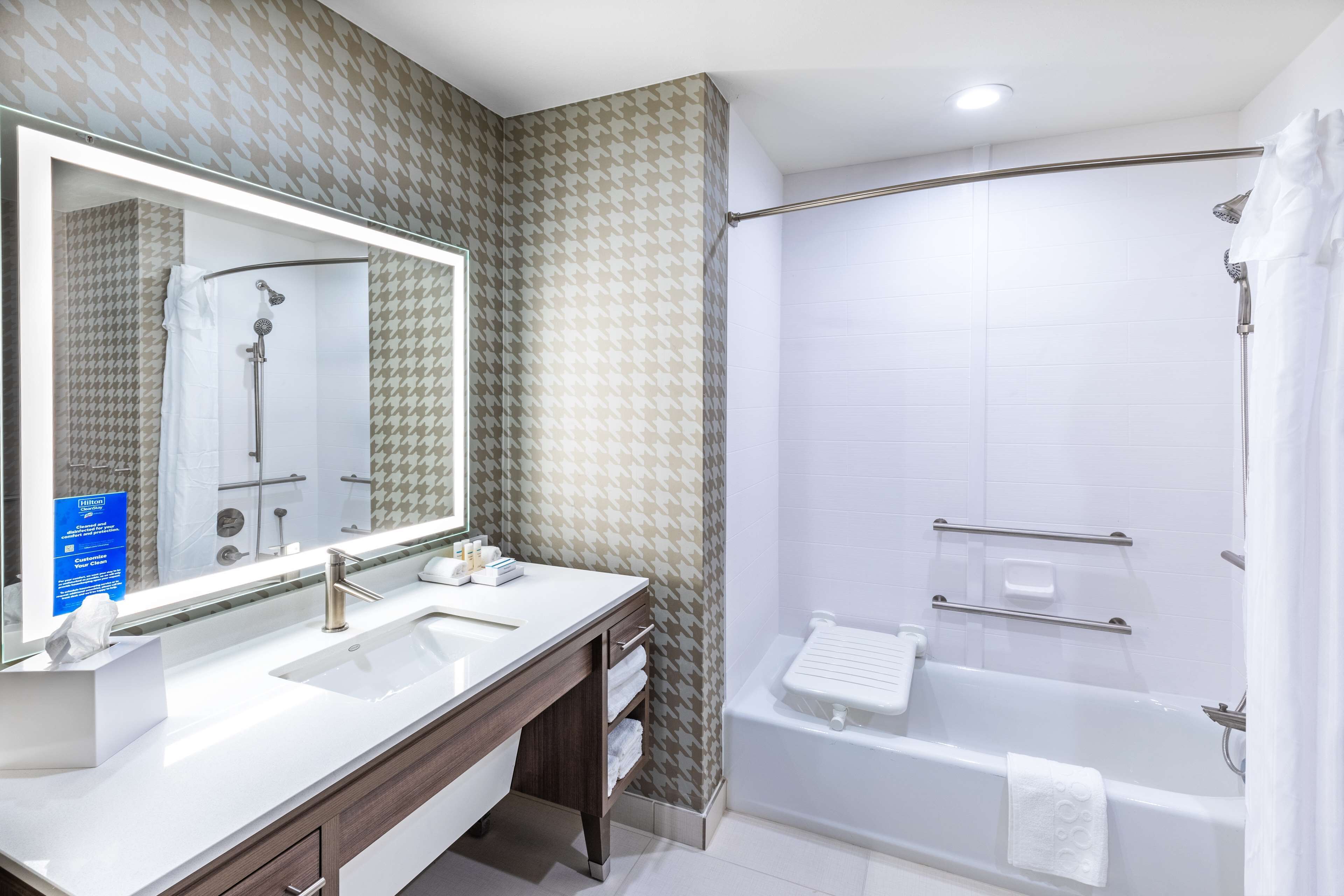 free toiletries, hair dryer, towels