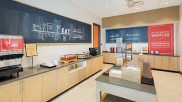 Free daily buffet breakfast