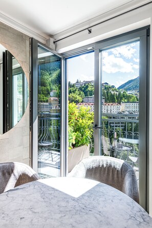 Blick von der Unterkunft