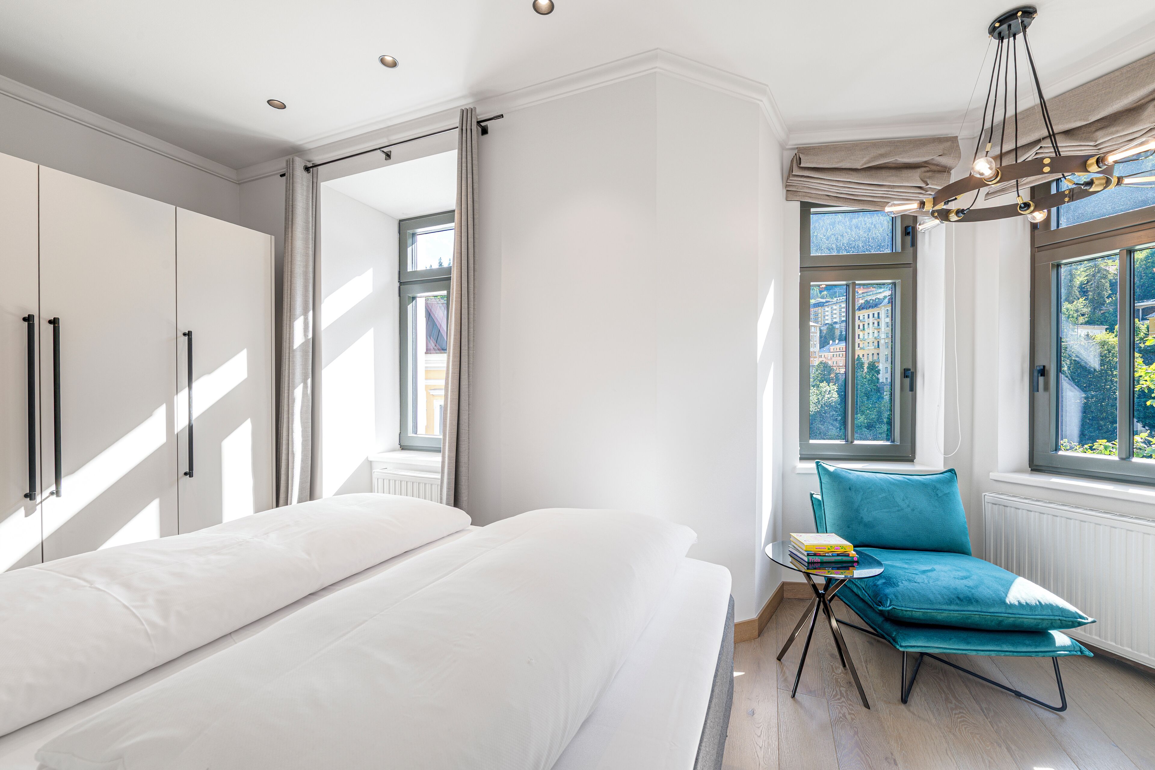 Deluxe Apartment, 1 Bedroom, Balcony | Premium bedding, down comforters, in-room safe, blackout drapes