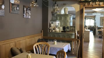 Lunch, dinner served; Regional cuisine, garden views