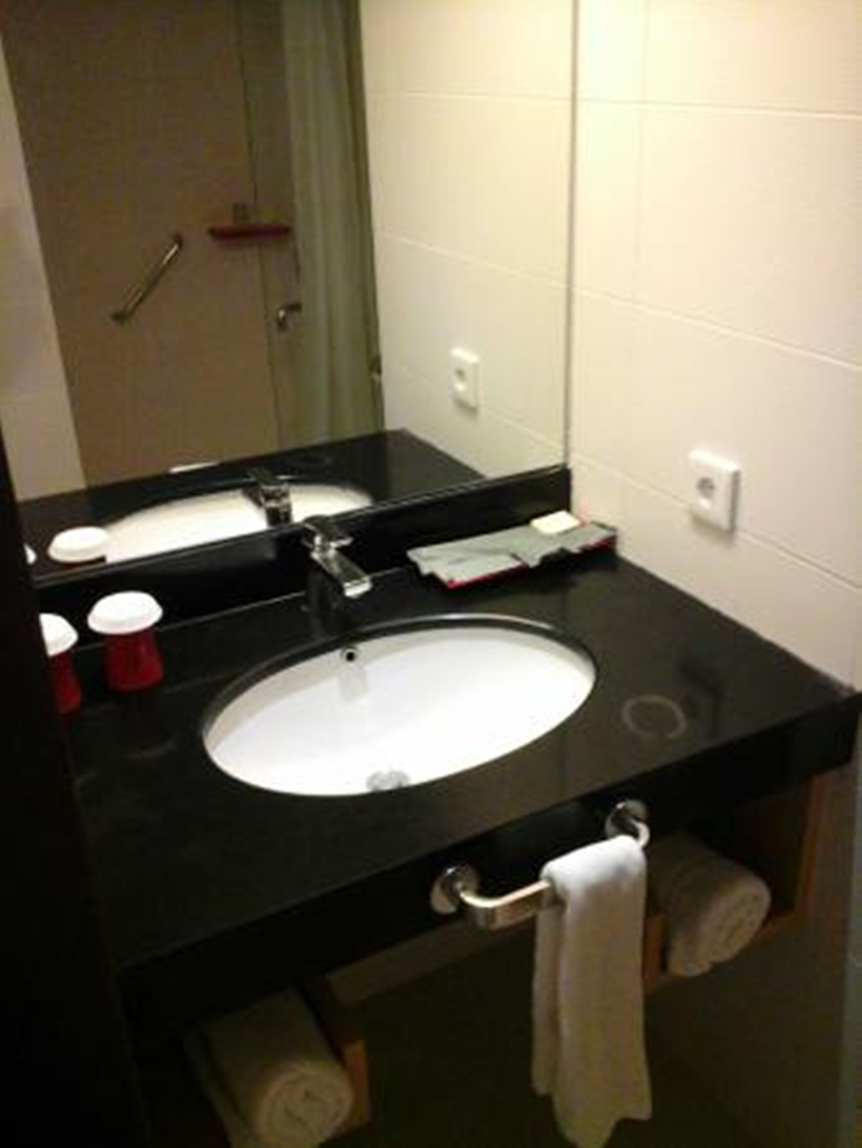 free toiletries, hair dryer, towels