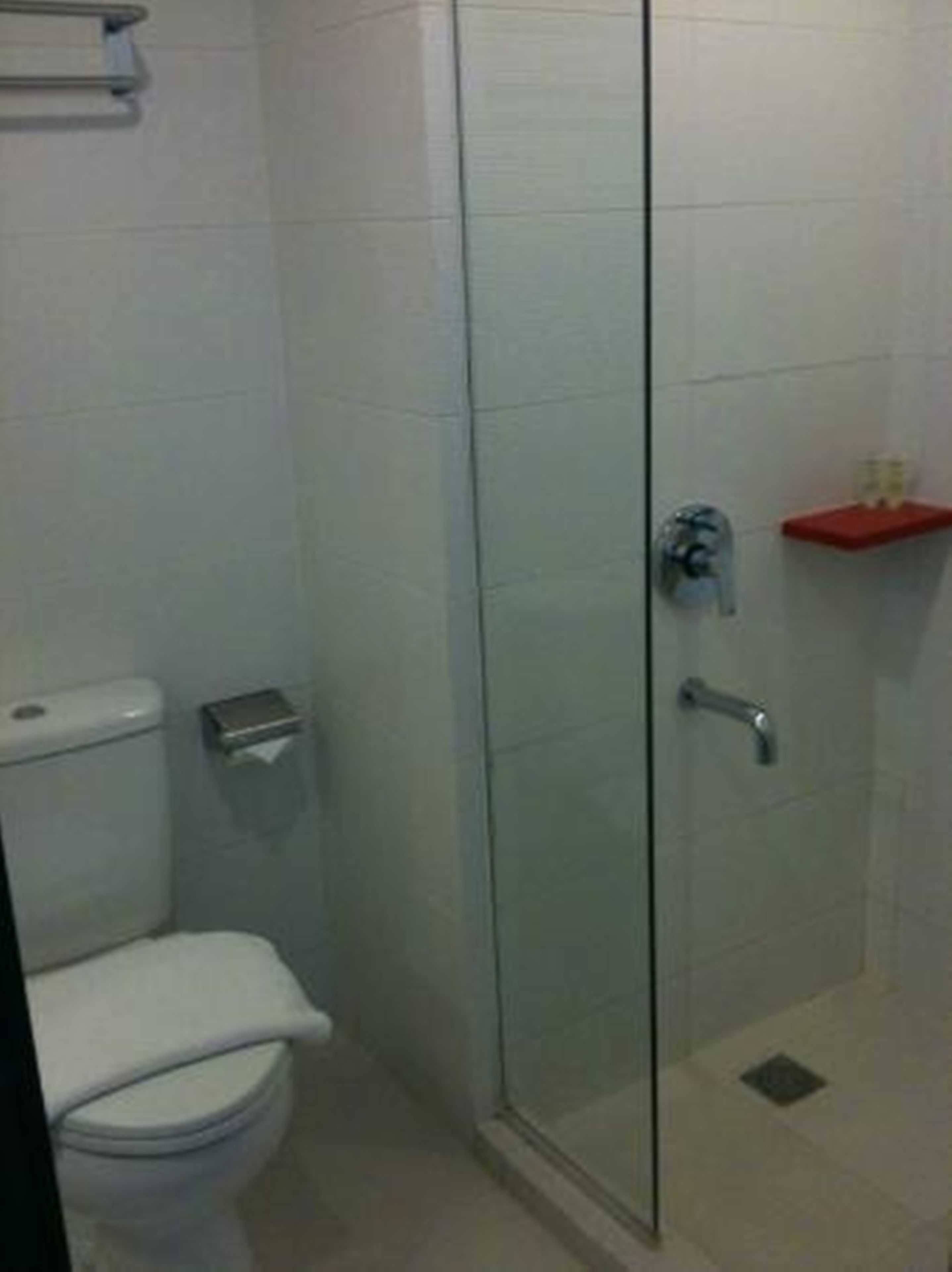 free toiletries, hair dryer, towels