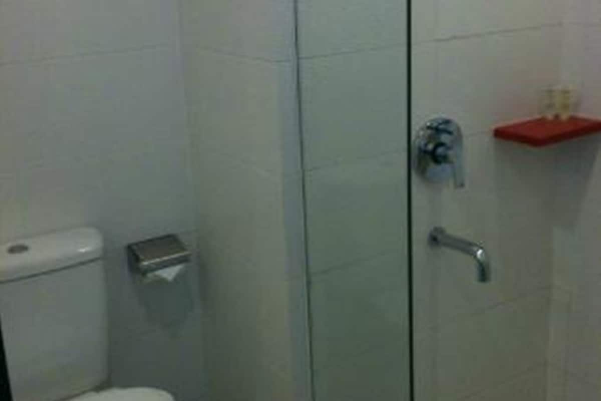 free toiletries, hair dryer, towels