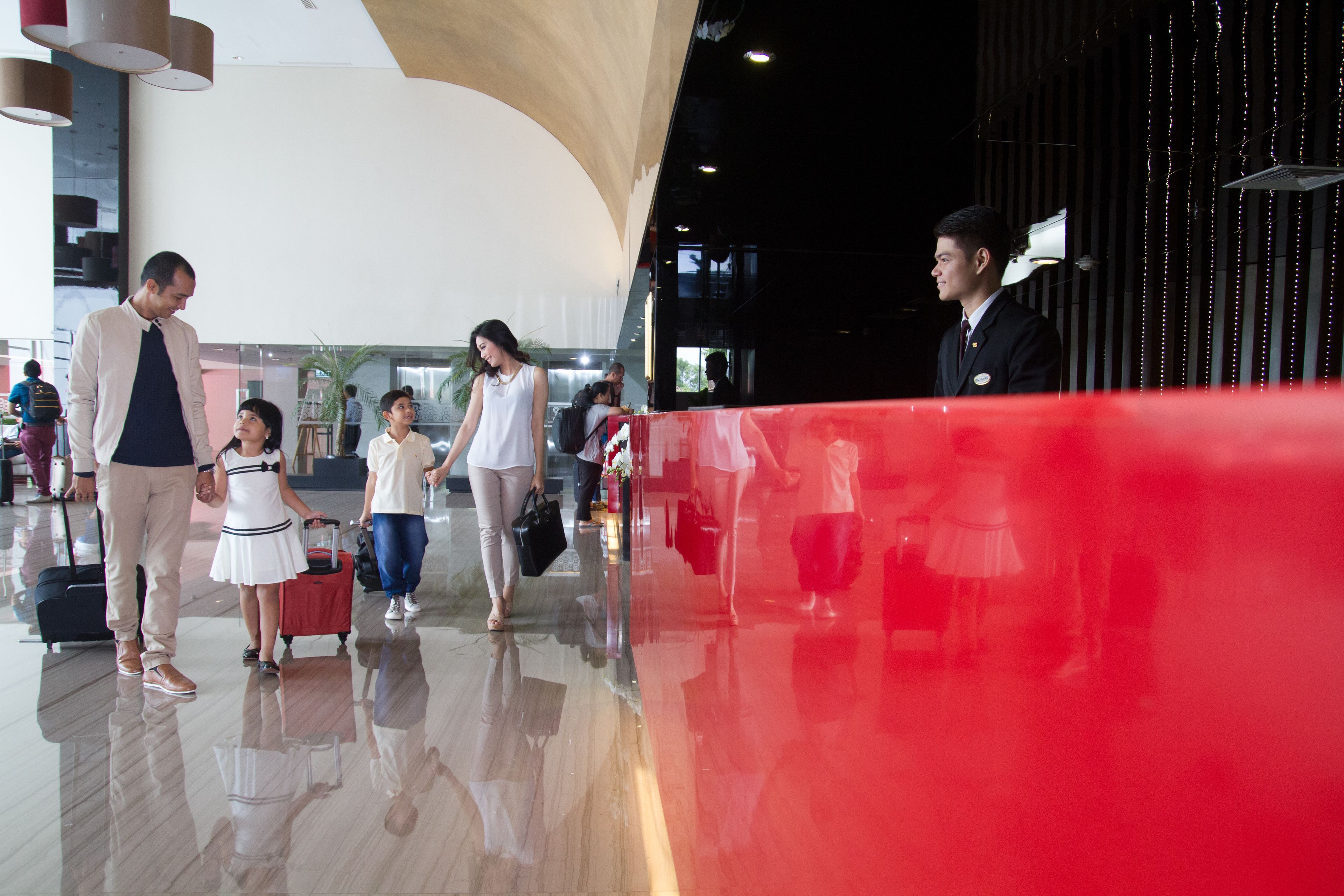 check-in/check-out kiosk