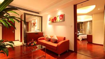 Premium bedding, down duvets, pillow-top beds, in-room safe