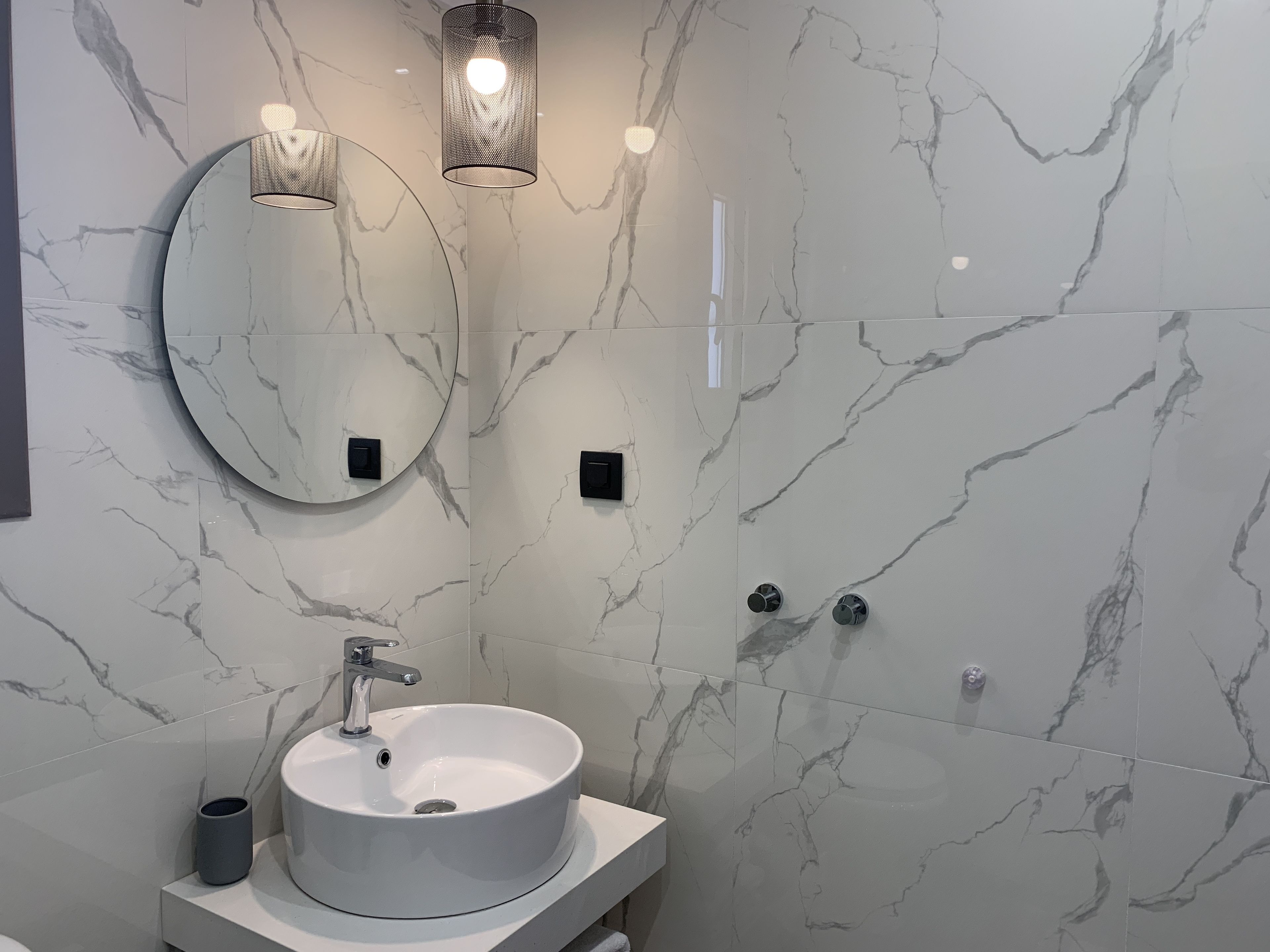 shower, eco-friendly toiletries, hair dryer, bathrobes