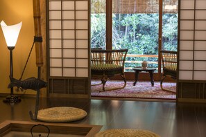 Traditional Suite (with private open air bath) | Premium bedding, down duvets, in-room safe, individually furnished - Amami Onsen Nanten-en (Kawachinagano)