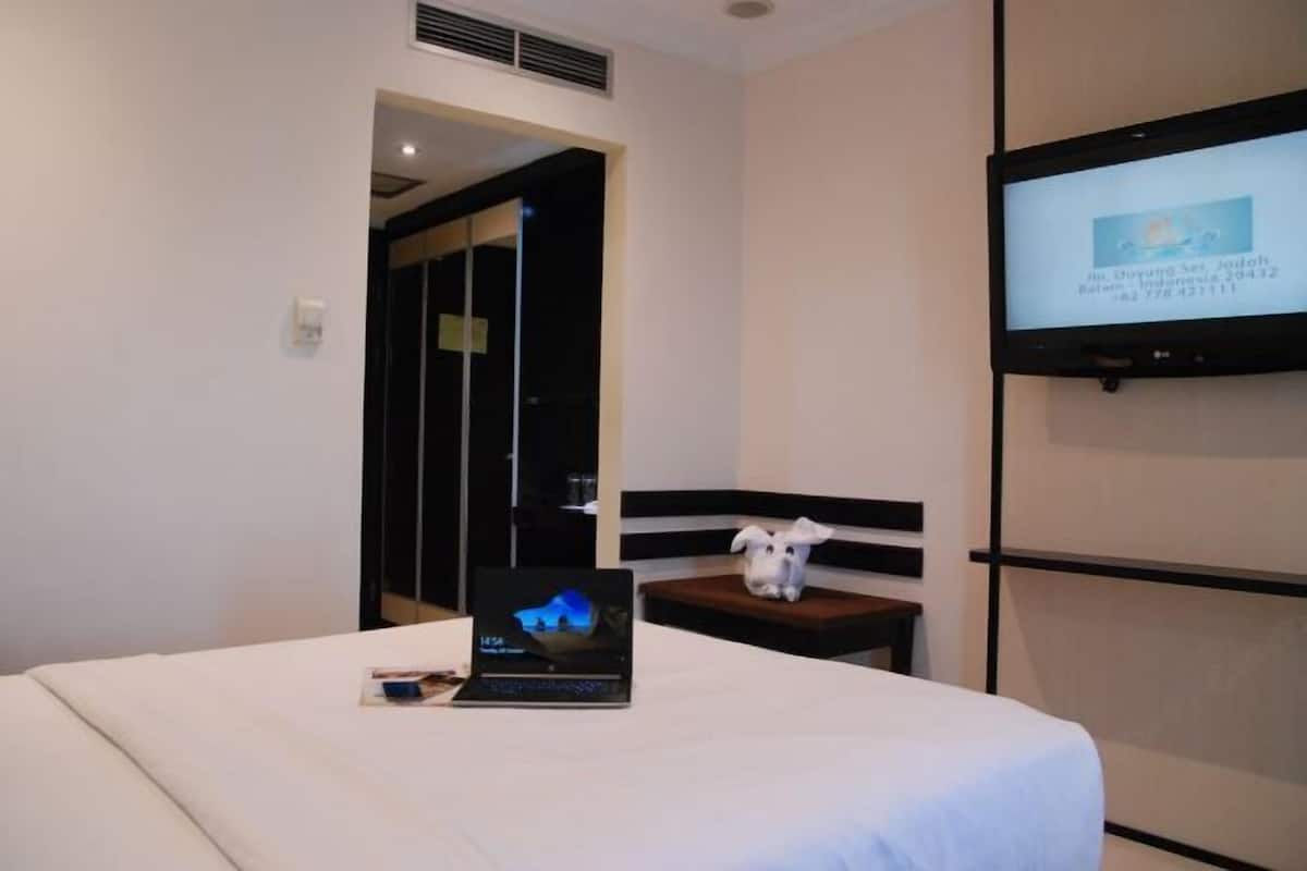 Minibar, safe på rommet, skrivebord og lydisolert