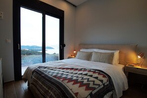 Superior Villa, 3 Bedrooms, Private Pool, Sea View | Hypo-allergenic bedding, in-room safe, individually decorated - Skiathos Gea Villas (Skiathos)