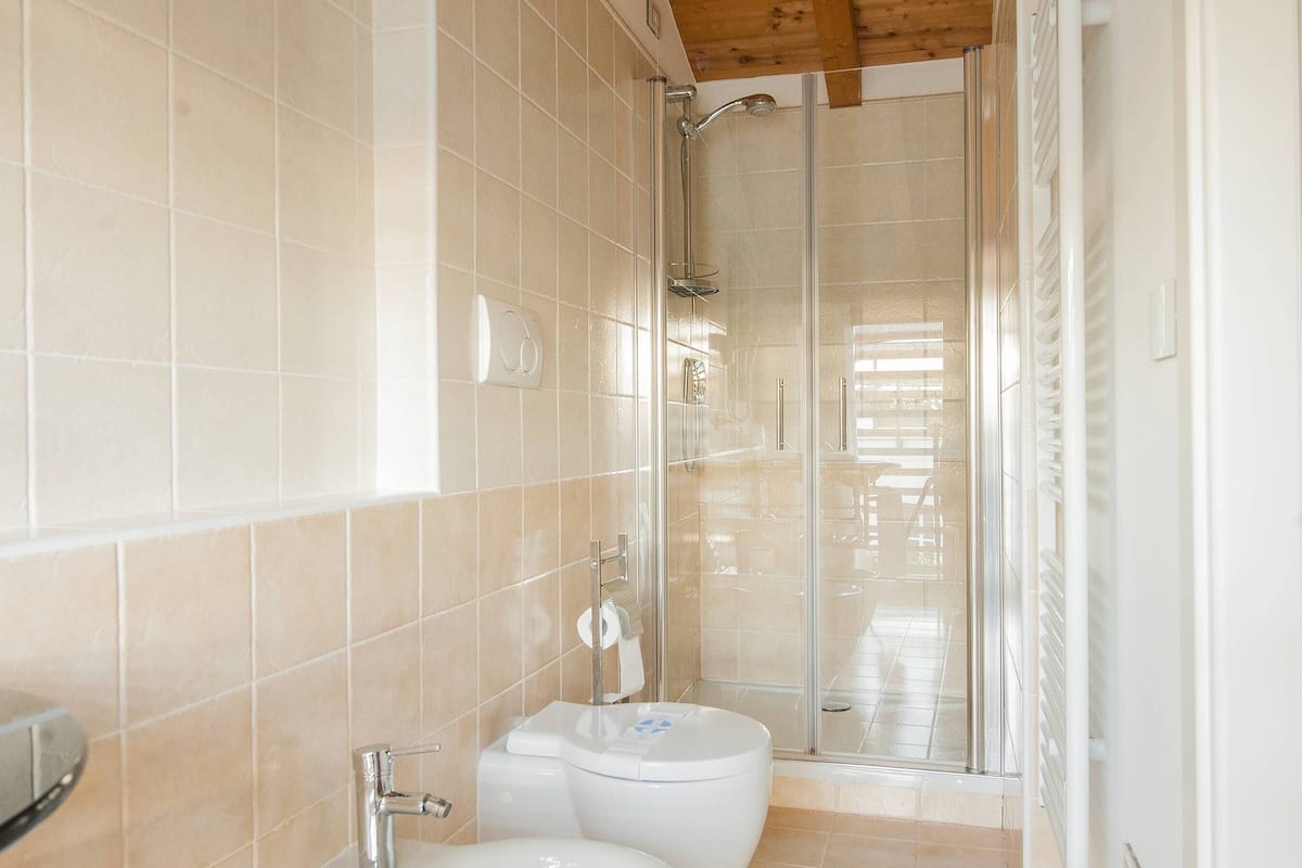 superior loft, poolside | bathroom | free toiletries, hair dryer, towels, soap