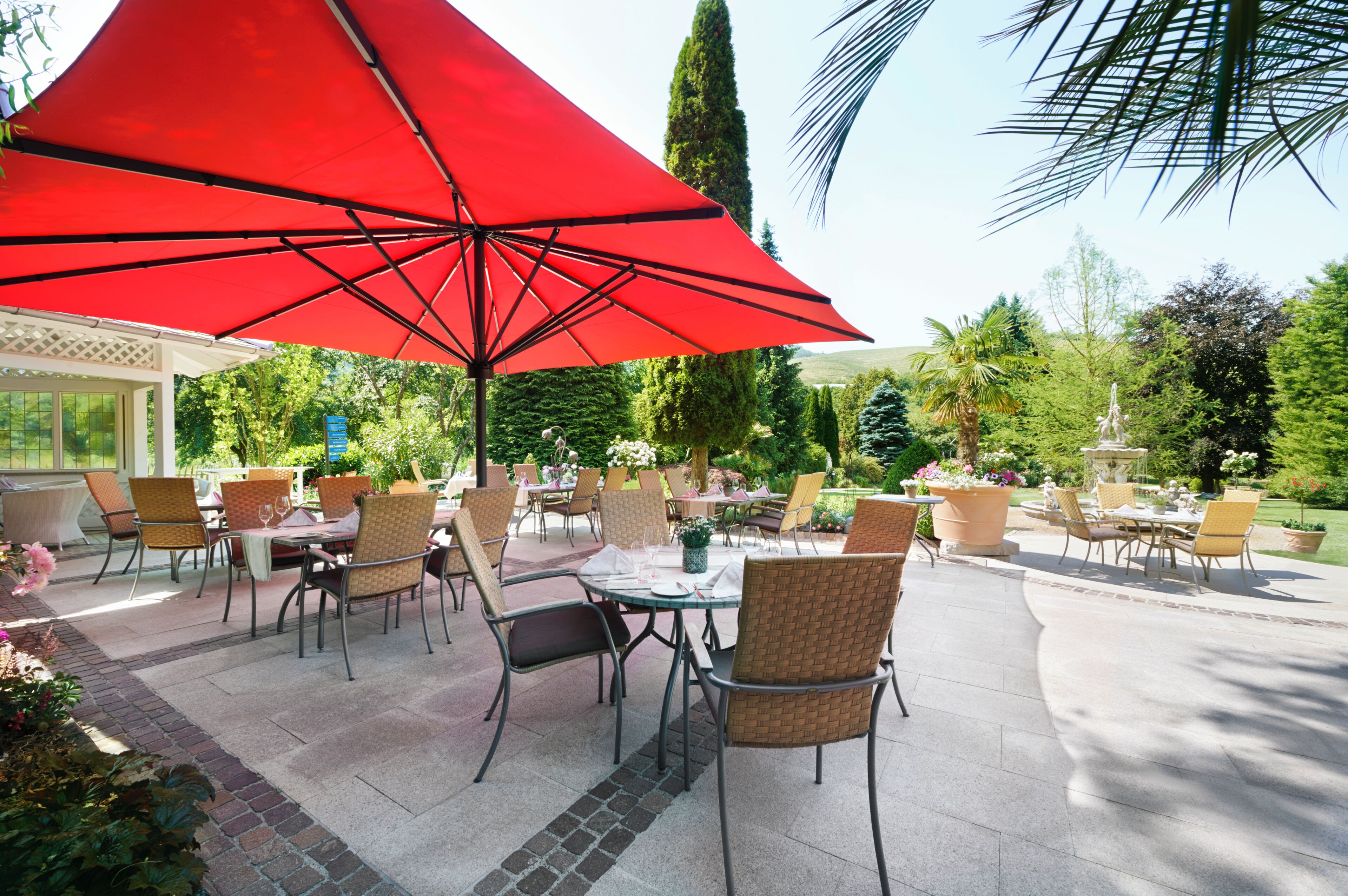 lunch, dinner served; regional cuisine, al fresco dining