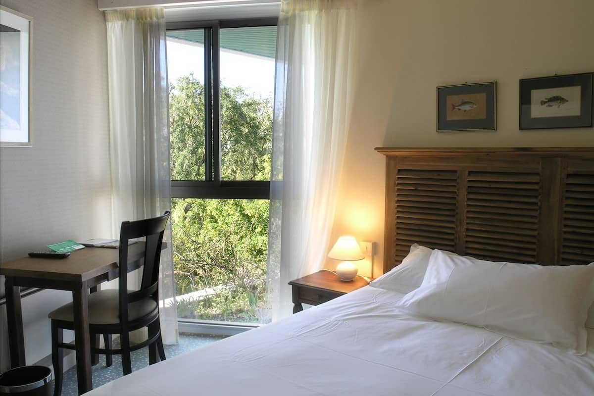 comfort double room, 1 double bed, private bathroom, garden view | egyptian cotton sheets, premium bedding, desk, laptop workspace