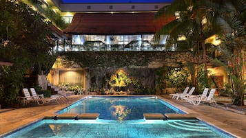 Indoor pool, outdoor pool