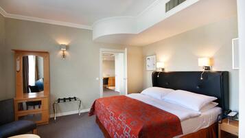 In-room safe, desk, blackout curtains, iron/ironing board