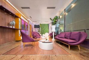 35-cm flat-screen TV with satellite channels