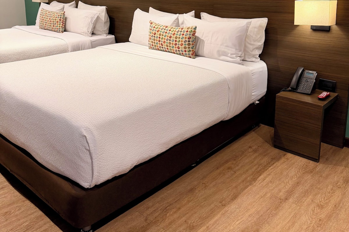 Superior Double Room, 2 Queen Beds | Premium bedding, minibar, in-room safe, desk