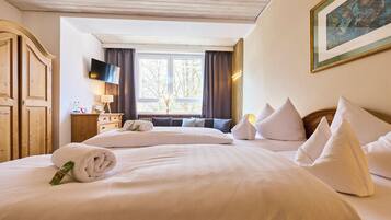 Quadruple Room | Premium bedding, down duvets, in-room safe, individually decorated