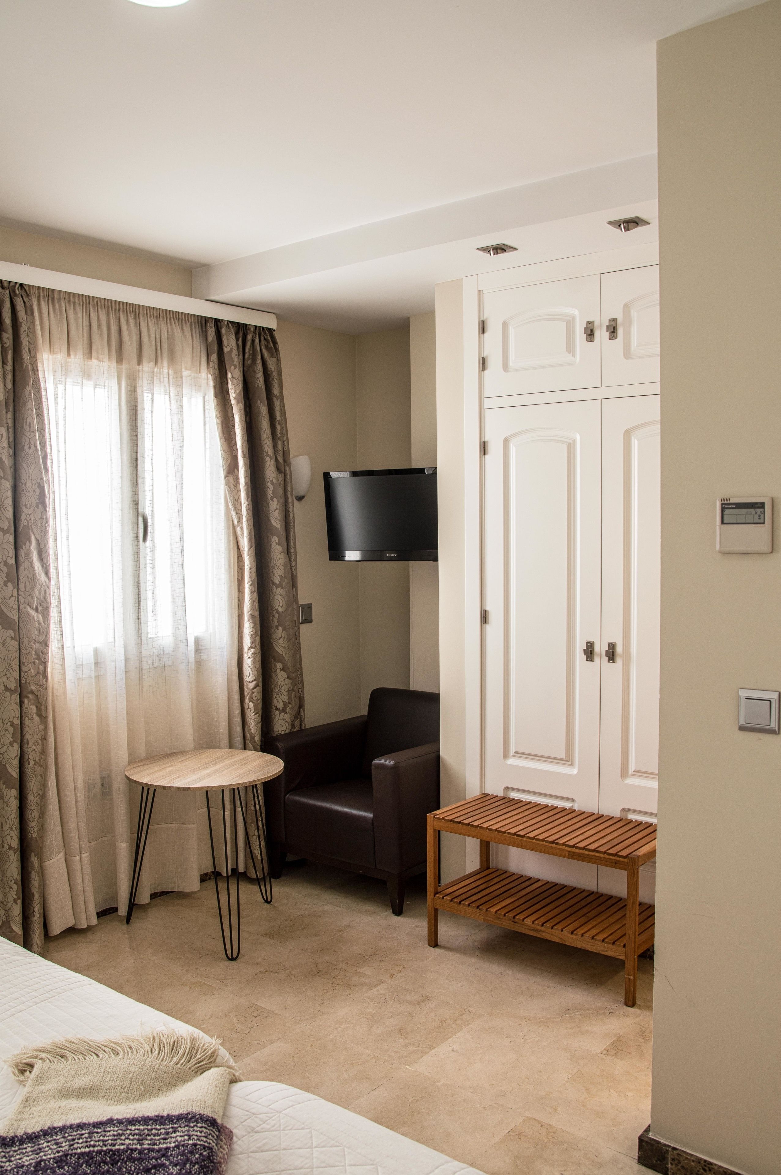 individually decorated, desk, blackout curtains, soundproofing