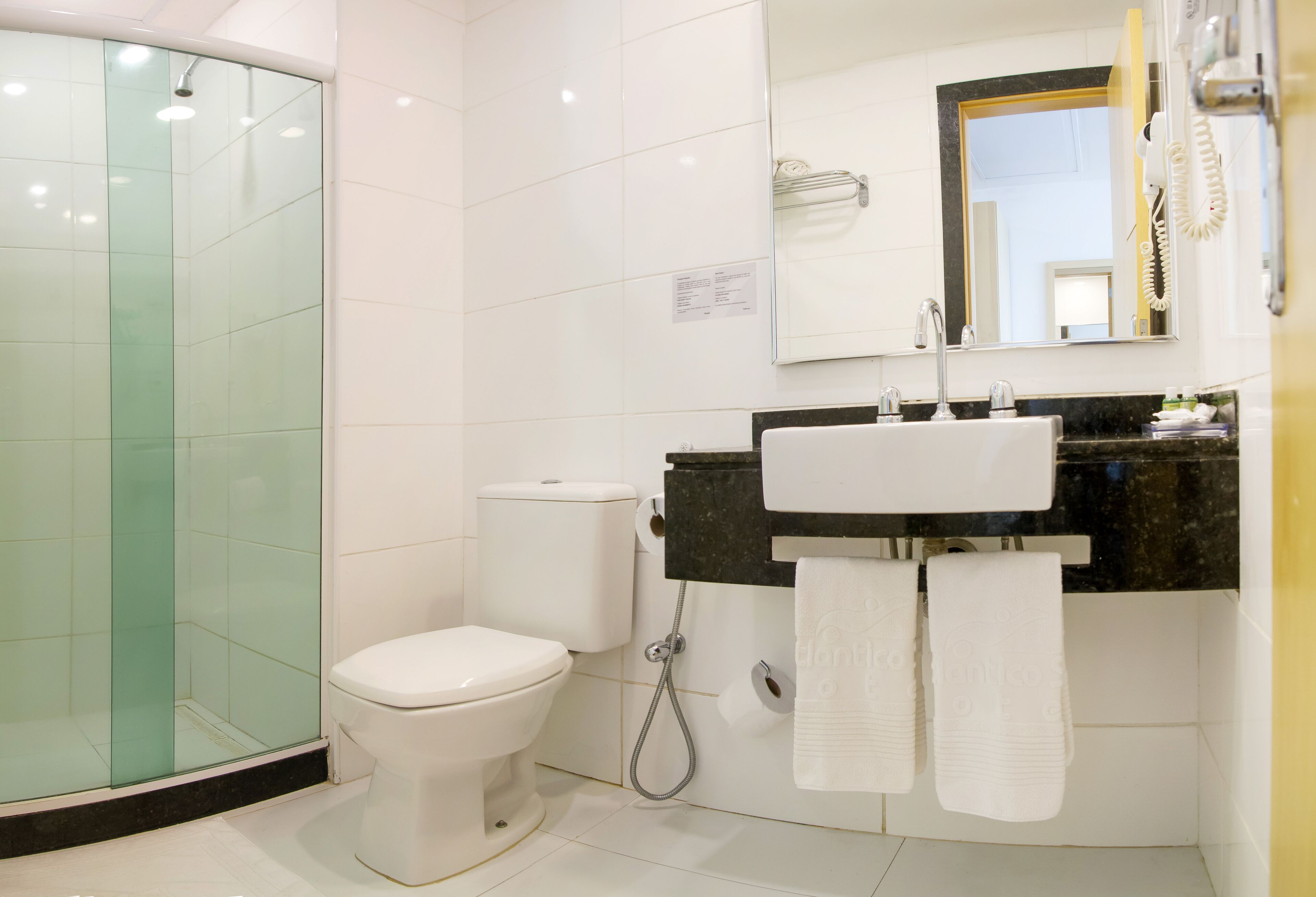 superior triple room, partial sea view | bathroom | shower, rainfall showerhead, free toiletries, hair dryer