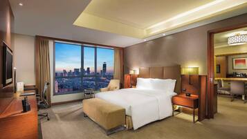 Suite Exécutive, 1 très grand lit, accès au salon club