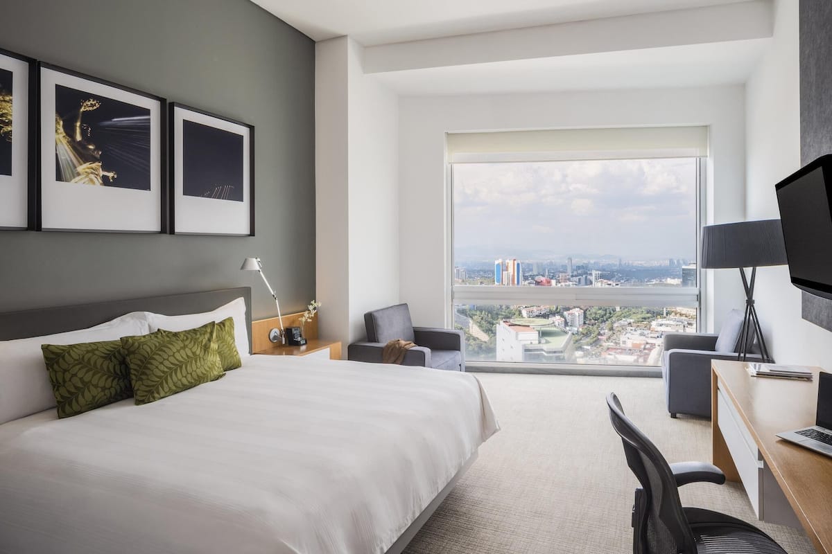 Down duvets, minibar, in-room safe, desk