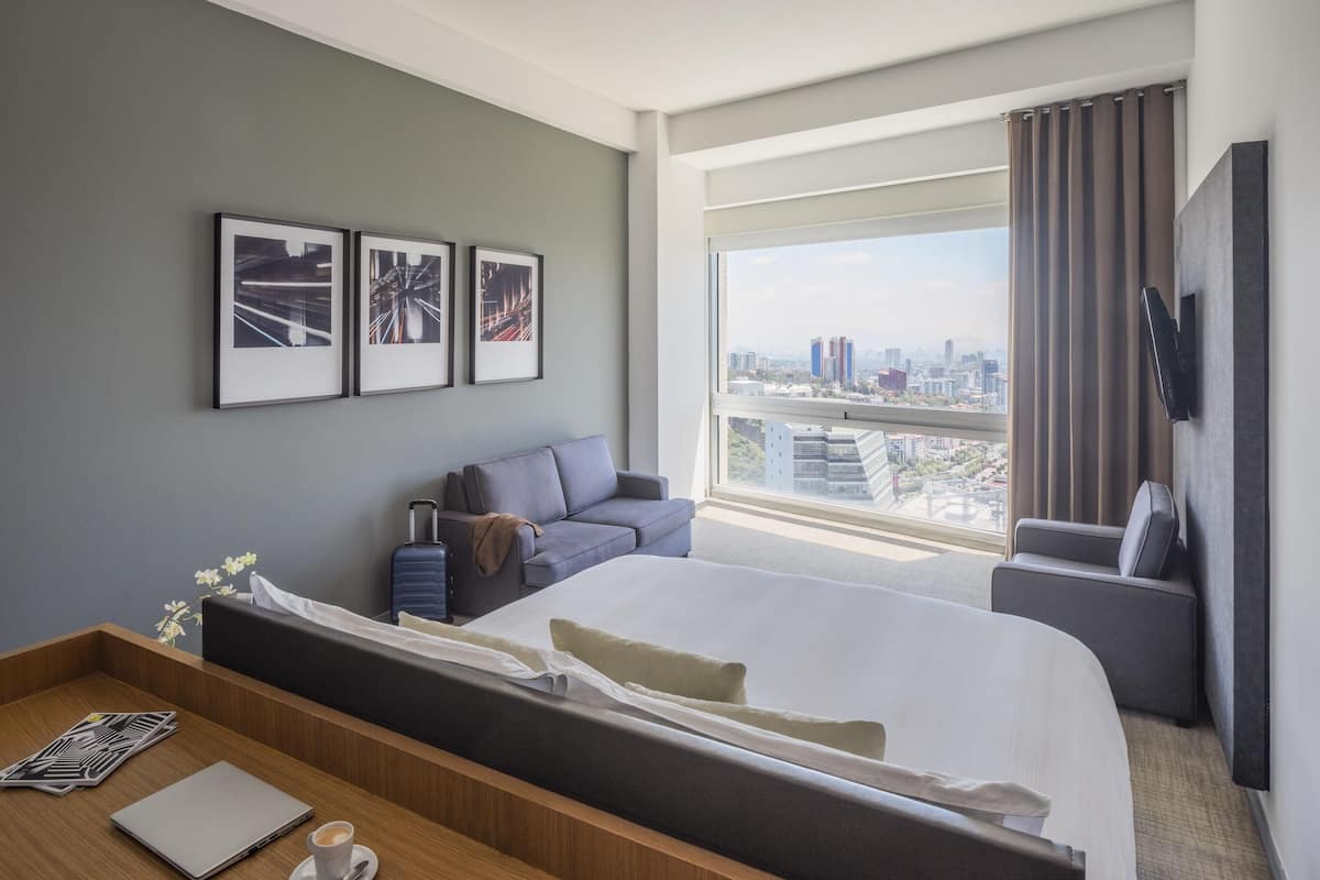 Down duvets, minibar, in-room safe, desk