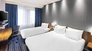 Standard Room, Multiple Beds, Ground Floor | Desk, laptop workspace, blackout curtains, soundproofing