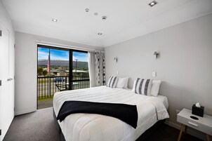 1 bedroom, desk, blackout drapes, iron/ironing board