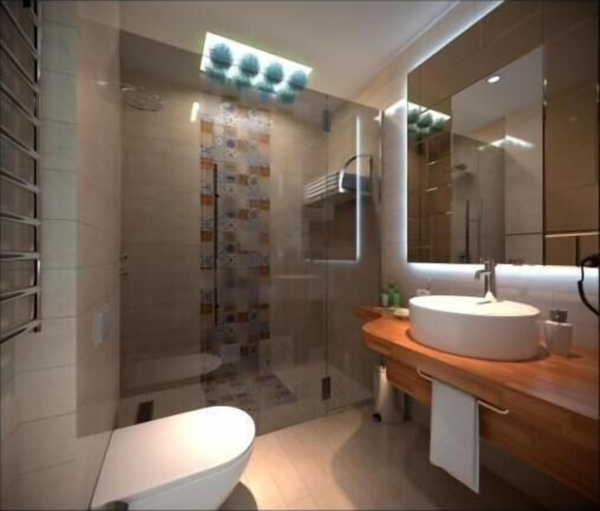 shower, hair dryer, bathrobes, slippers