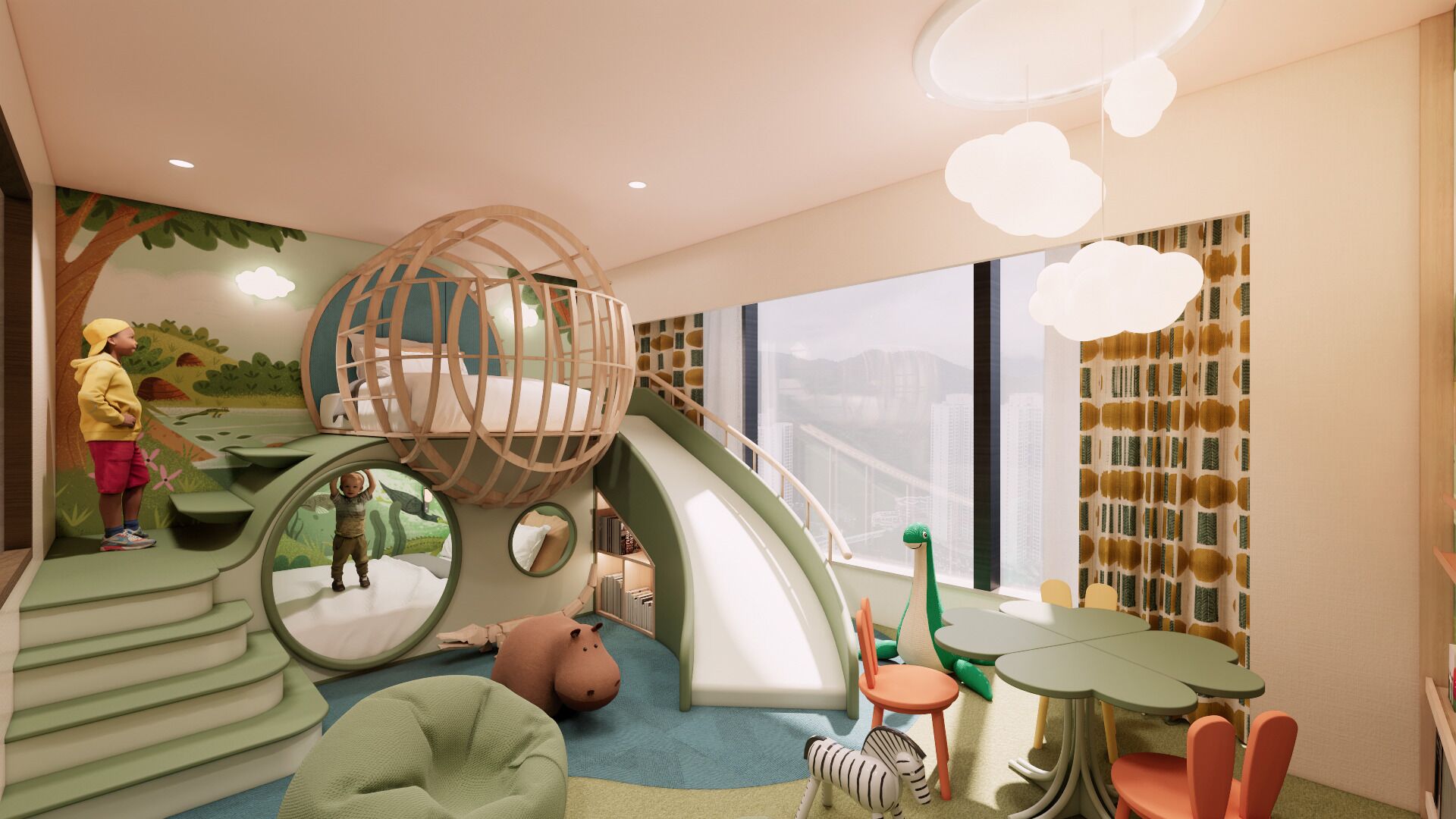 Rom – signature, byutsikt | Minibar, safe på rommet, skrivebord for bærbar PC og blendingsgardiner