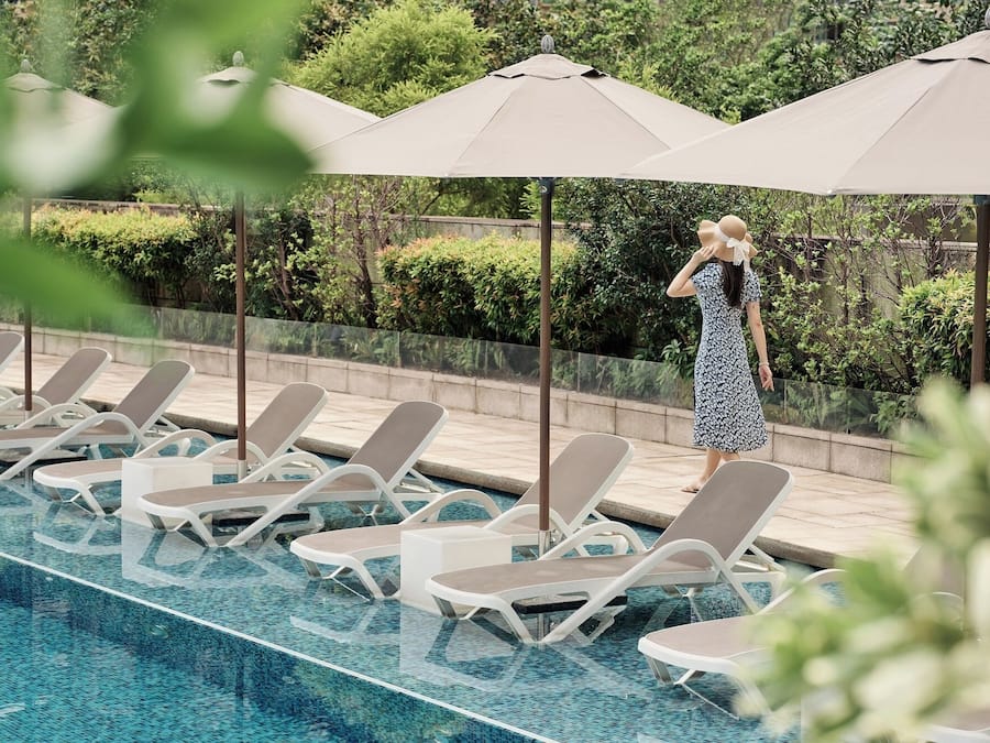 Seasonal outdoor pool