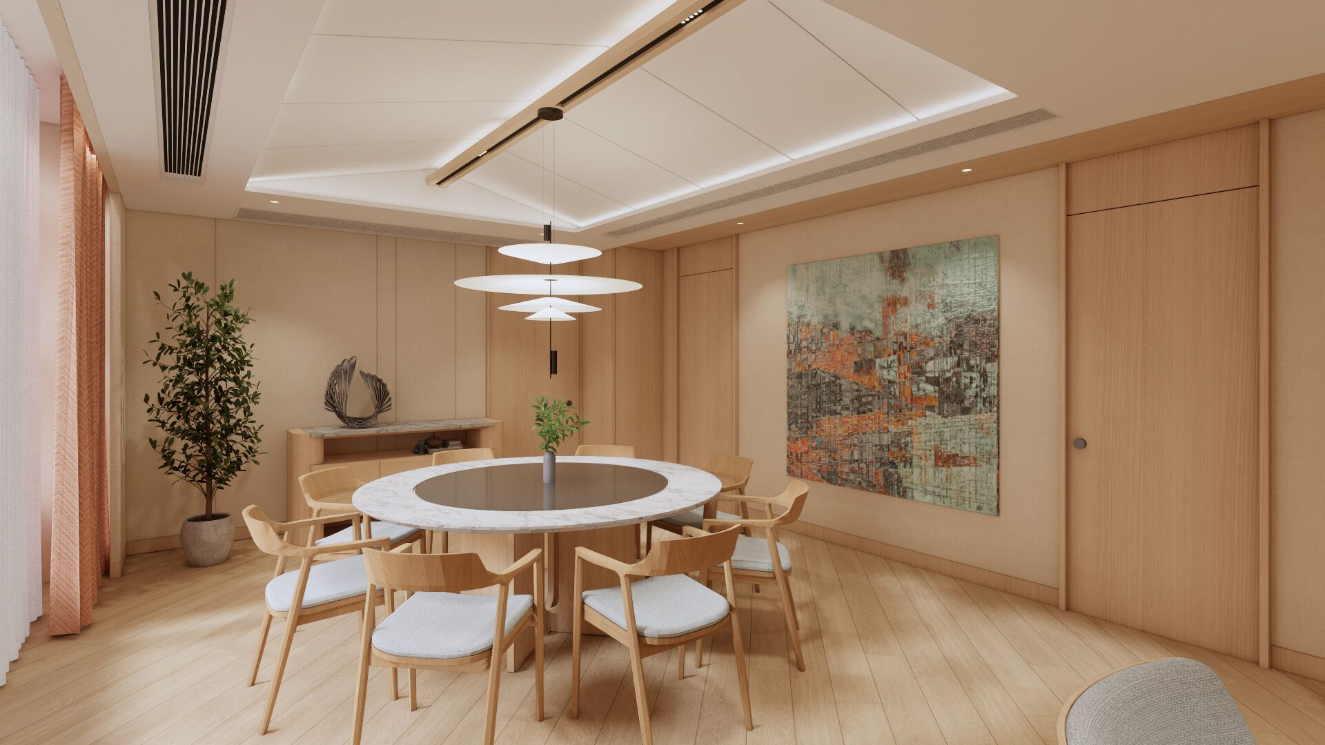 Luksus-studiosuite, byutsikt | Minibar, safe på rommet, blendingsgardiner og lydisolert