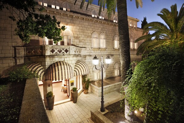 Front of property – evening/night