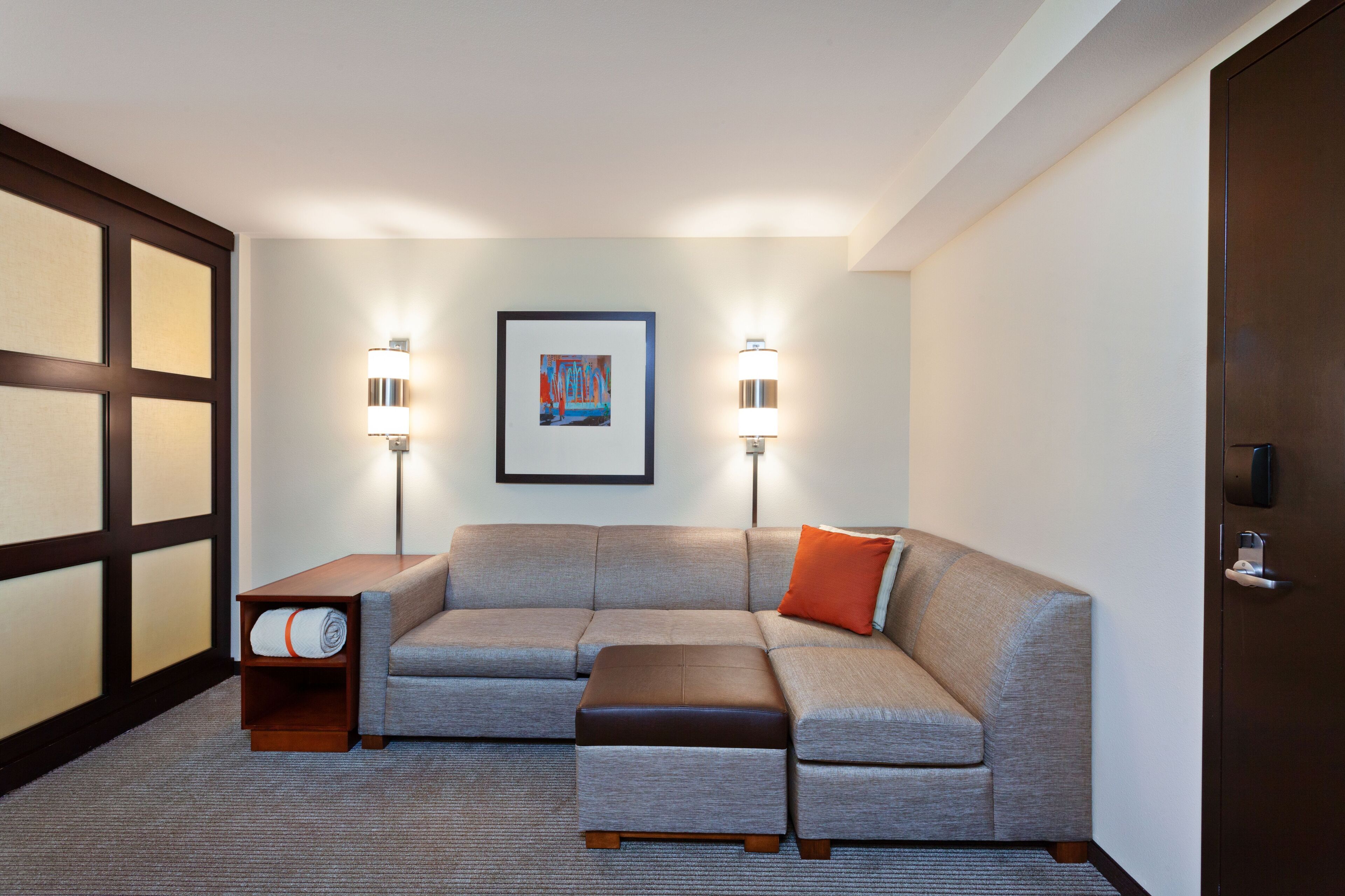 42-inch flat-screen tv with cable channels, tv, pay films