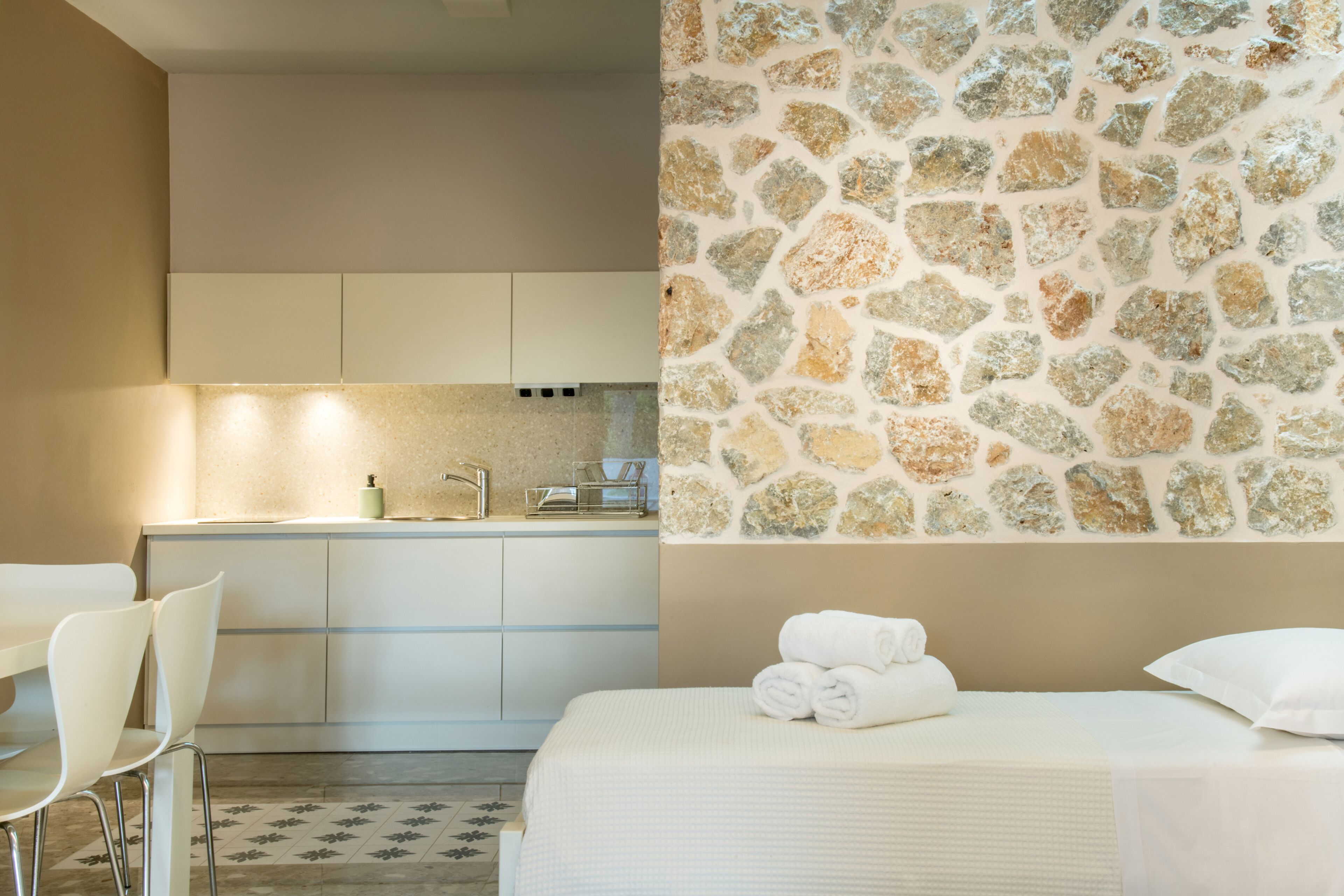 family apartment, 1 bedroom, patio, courtyard view | pillow-top beds, in-room safe, individually decorated