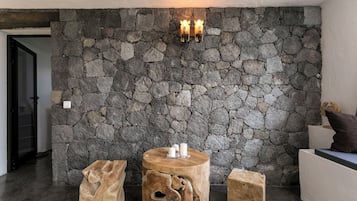 Exclusive Suite, 1 King Bed, Private Bathroom, Garden Area | 1 bedroom, premium bedding, down comforters, blackout drapes