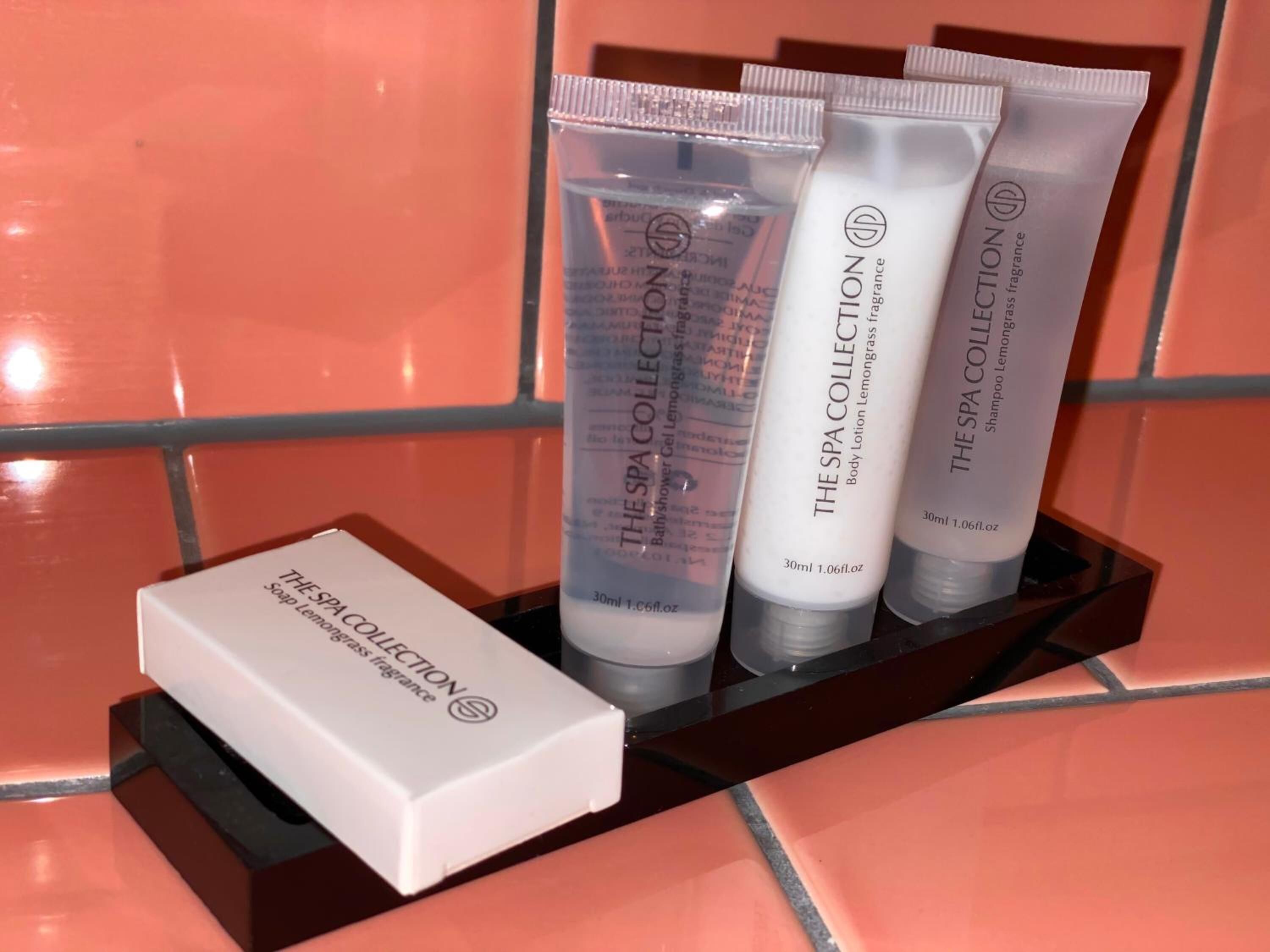 shower, rainfall showerhead, free toiletries, hair dryer