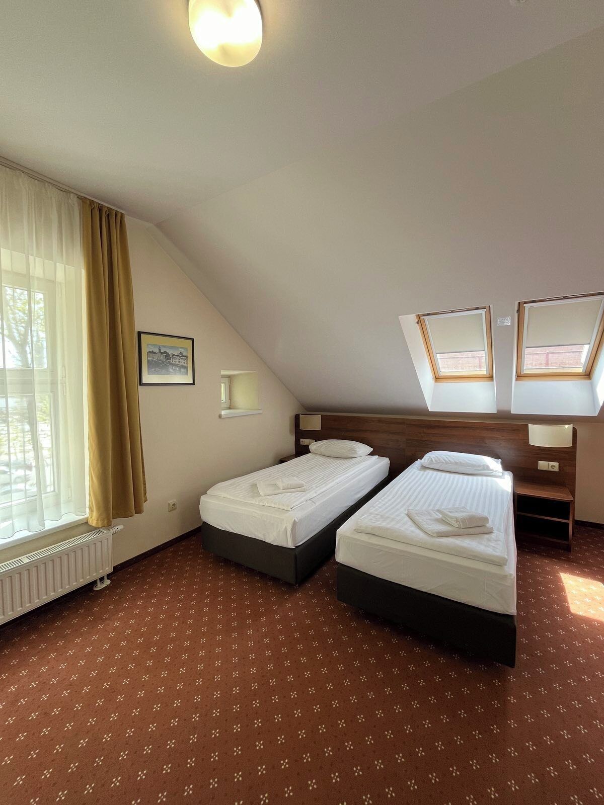 attic double room with double or 2 separate beds | 1 bedroom, hypo-allergenic bedding, in-room safe, desk