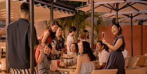 Poolside bar