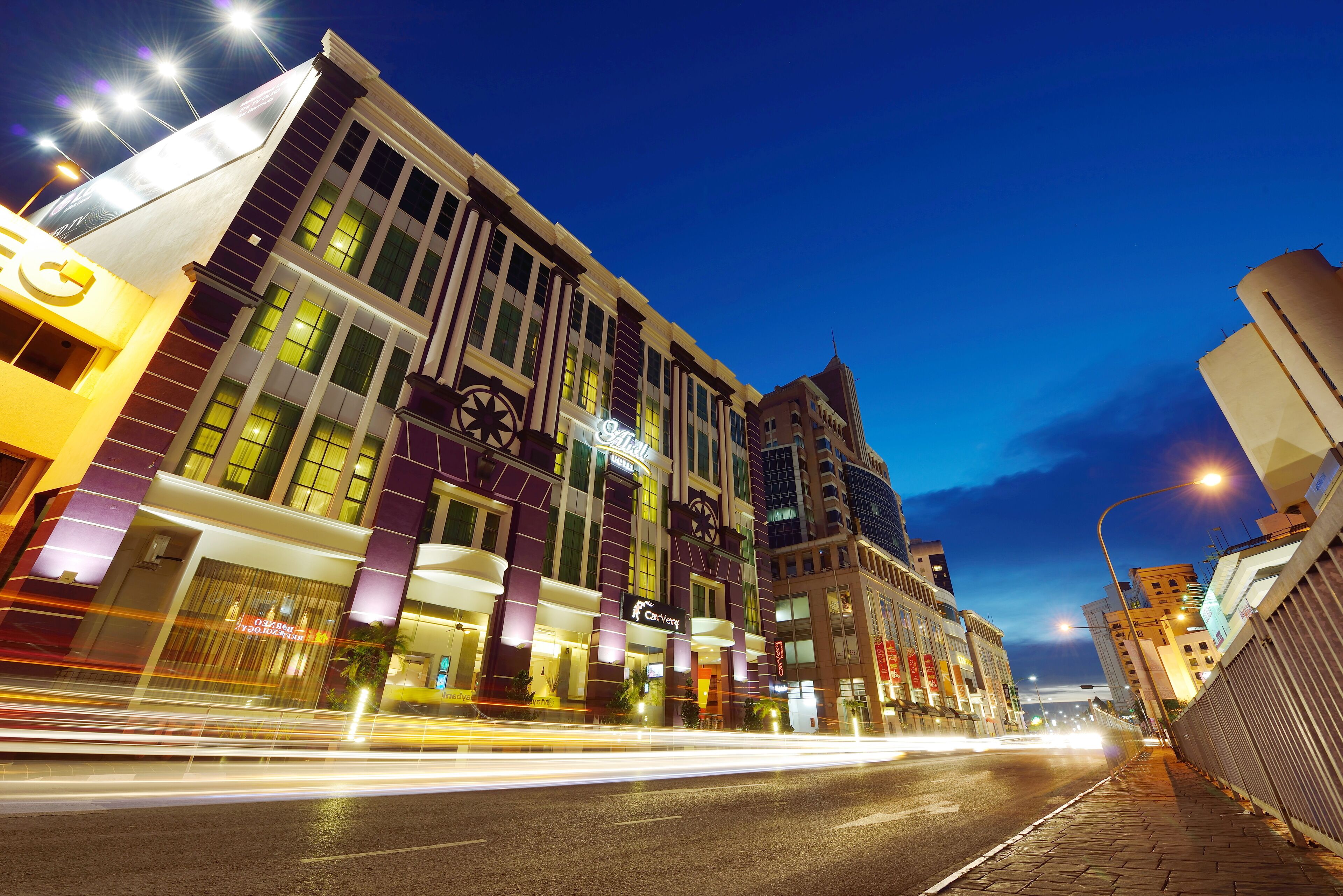 Front of property - evening/night