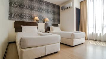Superior Twin Room, Balcony, City View | In-room safe, desk, blackout curtains, iron/ironing board