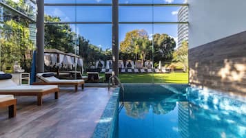 Indoor pool, outdoor pool