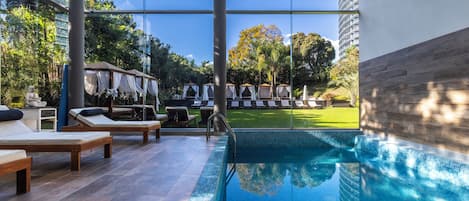 Indoor pool, outdoor pool