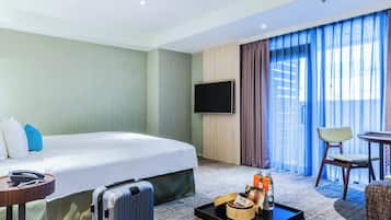 En 37-tommers LCD-TV med kabel-kanaler samt TV