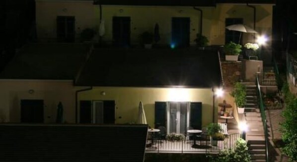 Front of property – evening/night