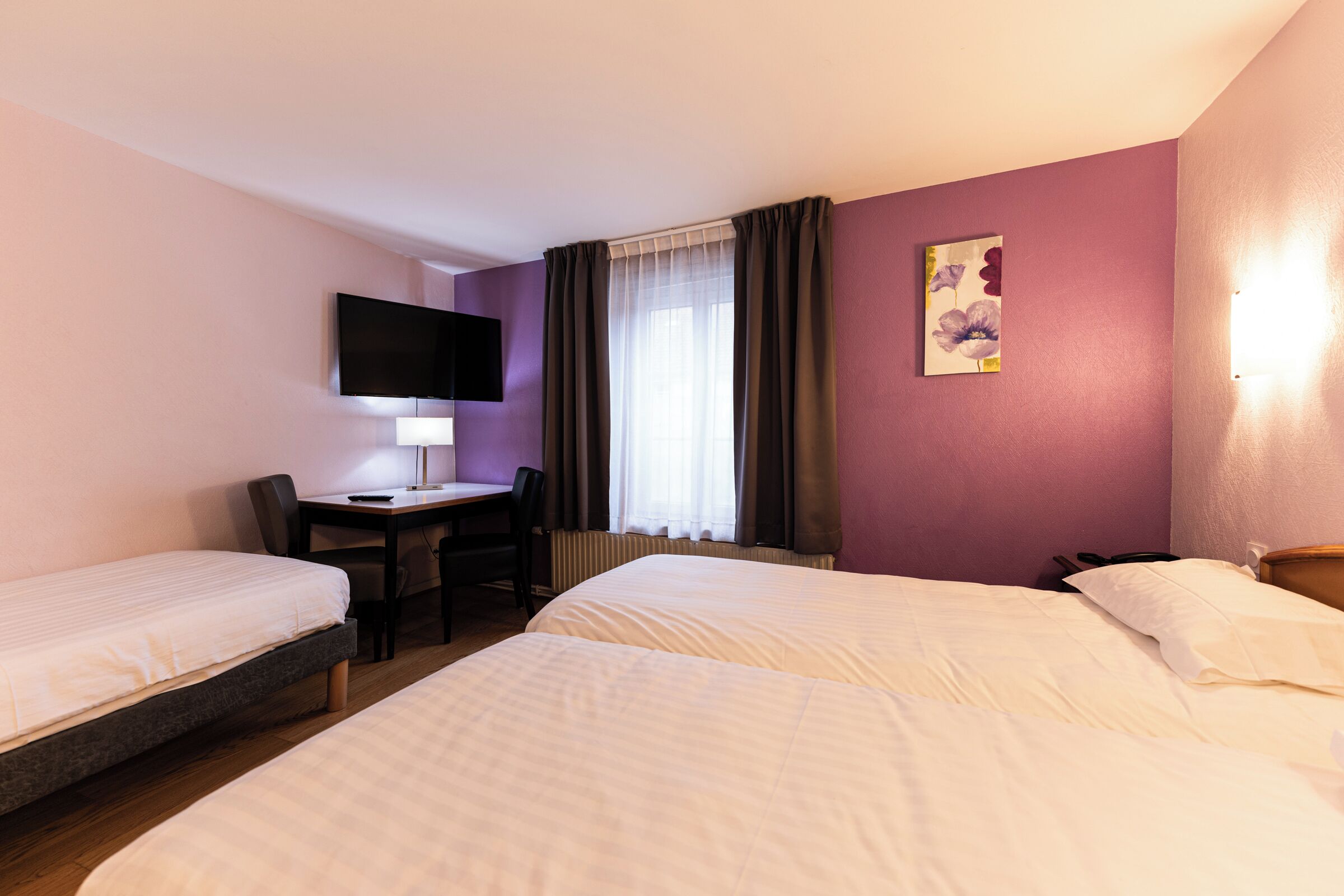 individually decorated, individually furnished, blackout curtains