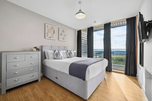 City-Apartment, 1 Doppelbett, Stadtblick